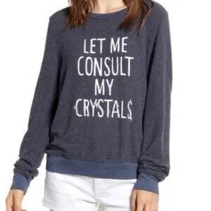 NEW Wildfox Consult My Crystals Baggy Beach Jumper - Women's XS